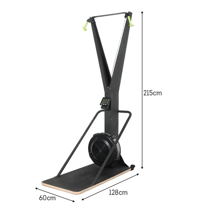 Air Resistance Ski Trainer – Vertical Full-Body Cardio Machine with Smart Monitor