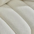92-inch high-quality teddy fur fabric corner sofa - Black