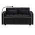 Fashionable Modern and Multi-functional Foldable Velvet Sofa Bed - Black