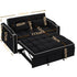 Fashionable Modern and Multi-functional Foldable Velvet Sofa Bed - Beige