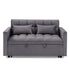 Fashionable Modern and Multi-functional Foldable Velvet Sofa Bed - Green