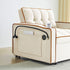Single-seater sofa bed, equipped with USB ports and a phone holder - Black