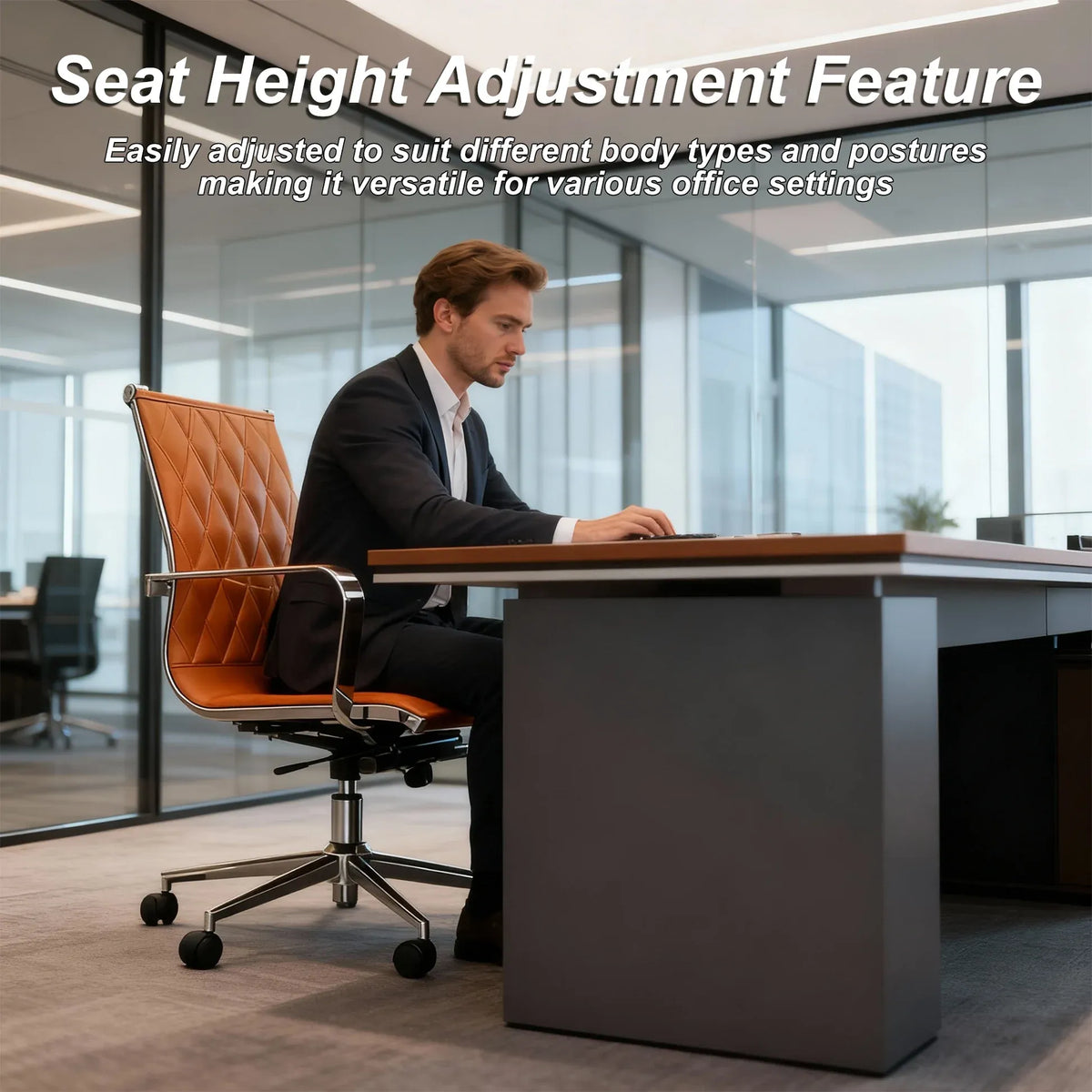 EBGO Adjustable Mid-Back Office Chair