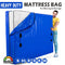 Mattress Bag Mattresses Protector Plastic Moving Storage Dust Cover Carry Bed Waterproof Zipper Packing Reusable Disposal, Extra Thick Heavy Duty, with Handles(Single)