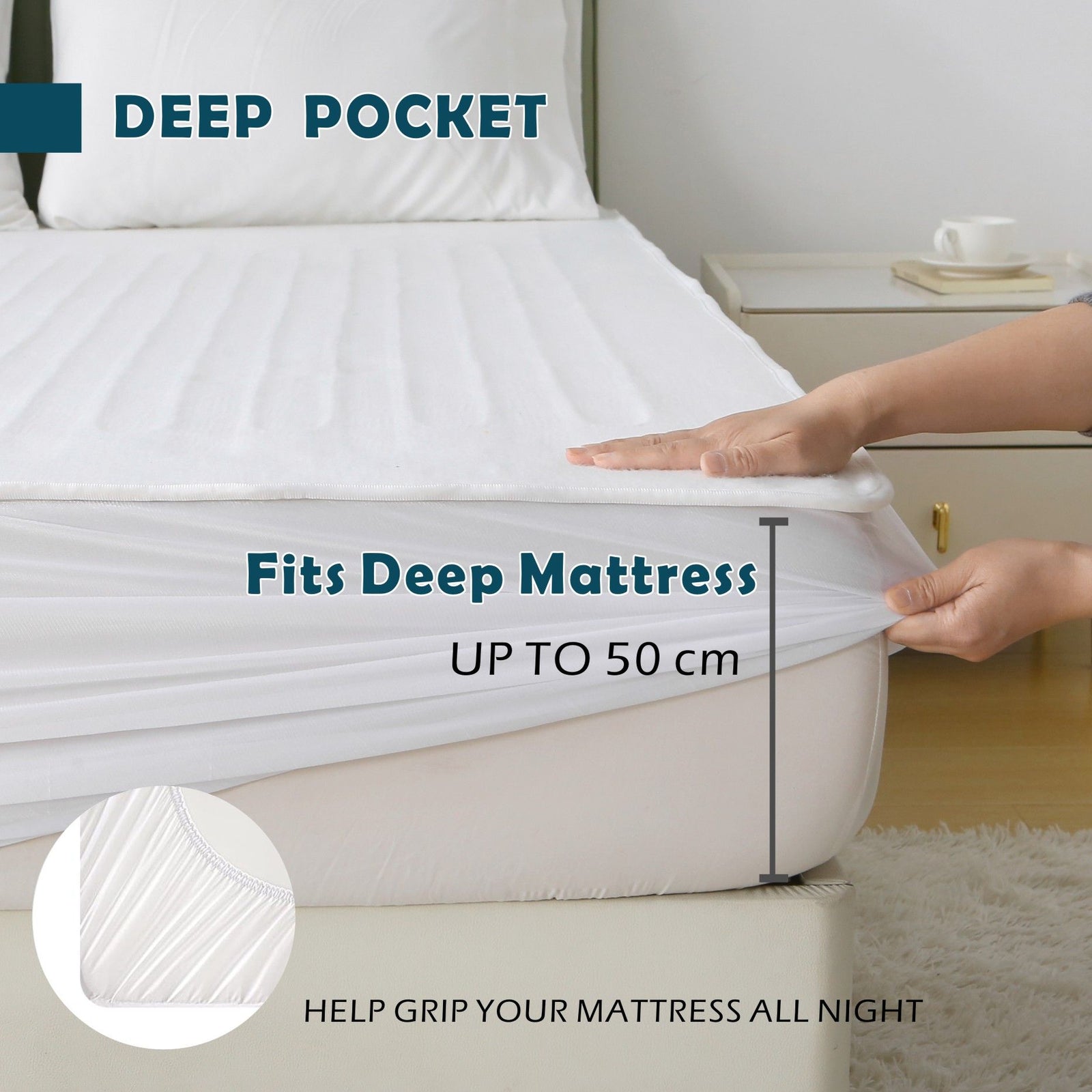 Electric Heated Mattress Pad Blanket with Dual Control & 9-Hour Auto Off & 9 Heat Settings, Preheat Functions, Overheat Protection, Machine Washable Fully Fitted Electric Sheet(Queen)