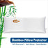 Waterproof Bamboo Pillow Protector Cover,100% Bug Water Proof Zippered Pillow Cases Body Size (1 Pack, White,50cm x 150cm)