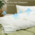 Waterproof Bamboo Pillow Protector Cover,100% Bug Water Proof Zippered Pillow Cases Body Size (1 Pack,Green,50cm x 150cm)