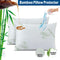 Waterproof Bamboo Pillow Protector Cover,100% Bug Water Proof Zippered Pillow Cases Standard/Queen Size ( 2 Pack,Green,48cm x 74cm)