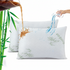 2 Pack Bamboo Waterproof Pillow Protectors 48x74cm Zippered Green