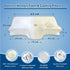 Bamboo Cervical Pillow for Neck and Shoulder Pain Relief Ergonomic Bed Pillow, Cooling Ergonomic Memory Foam Pillow Butterfly Shape for Side Back Stomach Sleeping Use with Breathable Cooling Pillowcase