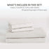 3 Piece Hotel Soft Microfiber Quilt Cover Set-2000TC Duvet/Donna Cover Set & Pillowcases -1 Quilt Cover Zipper Closure & 1 x Pillowcases-Breathable Bedding - Wrinkle, Fade, Stain Resistant(Raw white,Double)