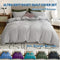 3 Piece Hotel Soft Microfiber Quilt Cover Set-2000TC Duvet/Donna Cover Set & Pillowcases -1 Quilt Cover Zipper Closure & 1 x Pillowcases-Breathable Bedding - Wrinkle, Fade, Stain Resistant(Silver-gray,Double)