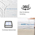 3 Piece Fitted Sheet Set- Fitted Sheet & Pillowcases -Breathable Bedding - Wrinkle, Fade, Stain Resistant- 40cm Deep Pocket Fitted Bed Sheet Set(Raw white,Double)