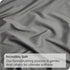 3 Piece Fitted Sheet Set- Fitted Sheet & Pillowcases -Breathable Bedding - Wrinkle, Fade, Stain Resistant- 40cm Deep Pocket Fitted Bed Sheet Set(Grey,Double)