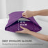 3 Piece Fitted Sheet Set- Fitted Sheet & Pillowcases -Breathable Bedding - Wrinkle, Fade, Stain Resistant- 40cm Deep Pocket Fitted Bed Sheet Set(Purple,Double)