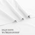 4 Piece Bed Sheet Set- Bedding Sheets & Pillowcases -Breathable Bedding - Wrinkle, Fade, Stain Resistant-Deep Pocket Flat Fitted Bed Sheet Set(White,Double)