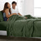 Double 4PC 2000TC Microfibre Sheet Set Deep Pocket Olive Green