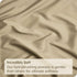 4 Piece Bed Sheet Set- Bedding Sheets & Pillowcases -Breathable Bedding - Wrinkle, Fade, Stain Resistant-Deep Pocket Flat Fitted Bed Sheet Set(Camel Beige,Double)