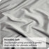 4 Piece Bed Sheet Set- Bedding Sheets & Pillowcases -Breathable Bedding - Wrinkle, Fade, Stain Resistant-Deep Pocket Flat Fitted Bed Sheet Set(Silver-gray,Double)