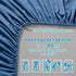 Hotel Quality Fitted Sheet - 1 Piece Fitted Sheet  -Breathable Bedding - Wrinkle, Fade, Stain Resistant- 16inch/40cm Deep Pocket Fitted Bed Sheet-Wrinkle and Fade Resistant,(Ocean,Double)