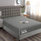 Hotel Quality Fitted Sheet - 1 Piece Fitted Sheet  -Breathable Bedding - Wrinkle, Fade, Stain Resistant- 16inch/40cm Deep Pocket Fitted Bed Sheet-Wrinkle and Fade Resistant,(Grey,Double)
