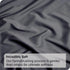 Hotel Quality Fitted Sheet - 1 Piece Fitted Sheet  -Breathable Bedding - Wrinkle, Fade, Stain Resistant- 16inch/40cm Deep Pocket Fitted Bed Sheet-Wrinkle and Fade Resistant,(Dark gray,Double)