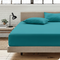 Double Fitted Sheet Biscay Blue Microfiber 40cm Deep Pocket