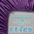 Hotel Quality Fitted Sheet - 1 Piece Fitted Sheet  -Breathable Bedding - Wrinkle, Fade, Stain Resistant- 16inch/40cm Deep Pocket Fitted Bed Sheet-Wrinkle and Fade Resistant,(Purple,Double)