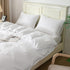 3 Piece Hotel Soft Microfiber Quilt Cover Set-2000TC Duvet/Donna Cover Set & Pillowcases -1 Quilt Cover Zipper Closure & 1 x Pillowcases-Breathable Bedding - Wrinkle, Fade, Stain Resistant(White,King)