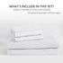 3 Piece Hotel Soft Microfiber Quilt Cover Set-2000TC Duvet/Donna Cover Set & Pillowcases -1 Quilt Cover Zipper Closure & 1 x Pillowcases-Breathable Bedding - Wrinkle, Fade, Stain Resistant(White,King)