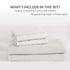 3 Piece Hotel Soft Microfiber Quilt Cover Set-2000TC Duvet/Donna Cover Set & Pillowcases -1 Quilt Cover Zipper Closure & 1 x Pillowcases-Breathable Bedding - Wrinkle, Fade, Stain Resistant(Raw white,King)