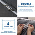 3 Piece Hotel Soft Microfiber Quilt Cover Set-2000TC Duvet/Donna Cover Set & Pillowcases -1 Quilt Cover Zipper Closure & 1 x Pillowcases-Breathable Bedding - Wrinkle, Fade, Stain Resistant(Dark gray,King)