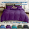 3 Piece Hotel Soft Microfiber Quilt Cover Set-2000TC Duvet/Donna Cover Set & Pillowcases -1 Quilt Cover Zipper Closure & 1 x Pillowcases-Breathable Bedding - Wrinkle, Fade, Stain Resistant(Purple,King)