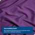 3 Piece Hotel Soft Microfiber Quilt Cover Set-2000TC Duvet/Donna Cover Set & Pillowcases -1 Quilt Cover Zipper Closure & 1 x Pillowcases-Breathable Bedding - Wrinkle, Fade, Stain Resistant(Purple,King)
