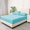 3 Piece Fitted Sheet Set- Fitted Sheet & Pillowcases -Breathable Bedding - Wrinkle, Fade, Stain Resistant- 40cm Deep Pocket Fitted Bed Sheet Set(Ice blue,King)