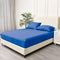 King Fitted Sheet Set 2000TC Microfibre 40cm Deep Pocket Royal Blue