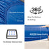 3 Piece Fitted Sheet Set- Fitted Sheet & Pillowcases -Breathable Bedding - Wrinkle, Fade, Stain Resistant- 40cm Deep Pocket Fitted Bed Sheet Set(Royal blue,King)