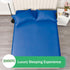 3 Piece Fitted Sheet Set- Fitted Sheet & Pillowcases -Breathable Bedding - Wrinkle, Fade, Stain Resistant- 40cm Deep Pocket Fitted Bed Sheet Set(Royal blue,King)