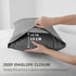3 Piece Fitted Sheet Set- Fitted Sheet & Pillowcases -Breathable Bedding - Wrinkle, Fade, Stain Resistant- 40cm Deep Pocket Fitted Bed Sheet Set(Grey,King)