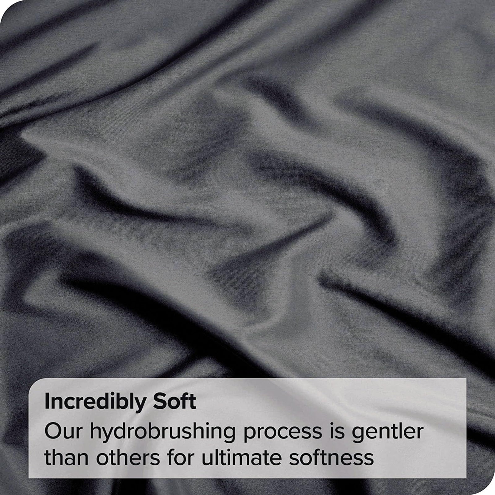 3 Piece Fitted Sheet Set- Fitted Sheet & Pillowcases -Breathable Bedding - Wrinkle, Fade, Stain Resistant- 40cm Deep Pocket Fitted Bed Sheet Set(Dark gray,King)
