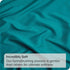 3 Piece Fitted Sheet Set- Fitted Sheet & Pillowcases -Breathable Bedding - Wrinkle, Fade, Stain Resistant- 40cm Deep Pocket Fitted Bed Sheet Set(Biscay blue,King)