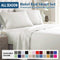 4 Piece Bed Sheet Set- Bedding Sheets & Pillowcases -Breathable Bedding - Wrinkle, Fade, Stain Resistant-Deep Pocket Flat Fitted Bed Sheet Set(Raw white,King)
