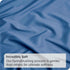 4 Piece Bed Sheet Set- Bedding Sheets & Pillowcases -Breathable Bedding - Wrinkle, Fade, Stain Resistant-Deep Pocket Flat Fitted Bed Sheet Set(Ocean,King)