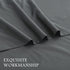 4 Piece Bed Sheet Set- Bedding Sheets & Pillowcases -Breathable Bedding - Wrinkle, Fade, Stain Resistant-Deep Pocket Flat Fitted Bed Sheet Set(Dark gray,King)