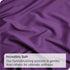 4 Piece Bed Sheet Set- Bedding Sheets & Pillowcases -Breathable Bedding - Wrinkle, Fade, Stain Resistant-Deep Pocket Flat Fitted Bed Sheet Set(Purple,King)