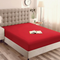 Queen Fitted Sheet 40cm Deep Pocket Microfiber Wrinkle Fade Resistant Red