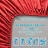 Hotel Quality Fitted Sheet - 1 Piece Fitted Sheet  -Breathable Bedding - Wrinkle, Fade, Stain Resistant- 16inch/40cm Deep Pocket Fitted Bed Sheet-Wrinkle and Fade Resistant,(Red,King)