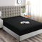 Hotel Quality Fitted Sheet - 1 Piece Fitted Sheet  -Breathable Bedding - Wrinkle, Fade, Stain Resistant- 16inch/40cm Deep Pocket Fitted Bed Sheet-Wrinkle and Fade Resistant,(Black,King)