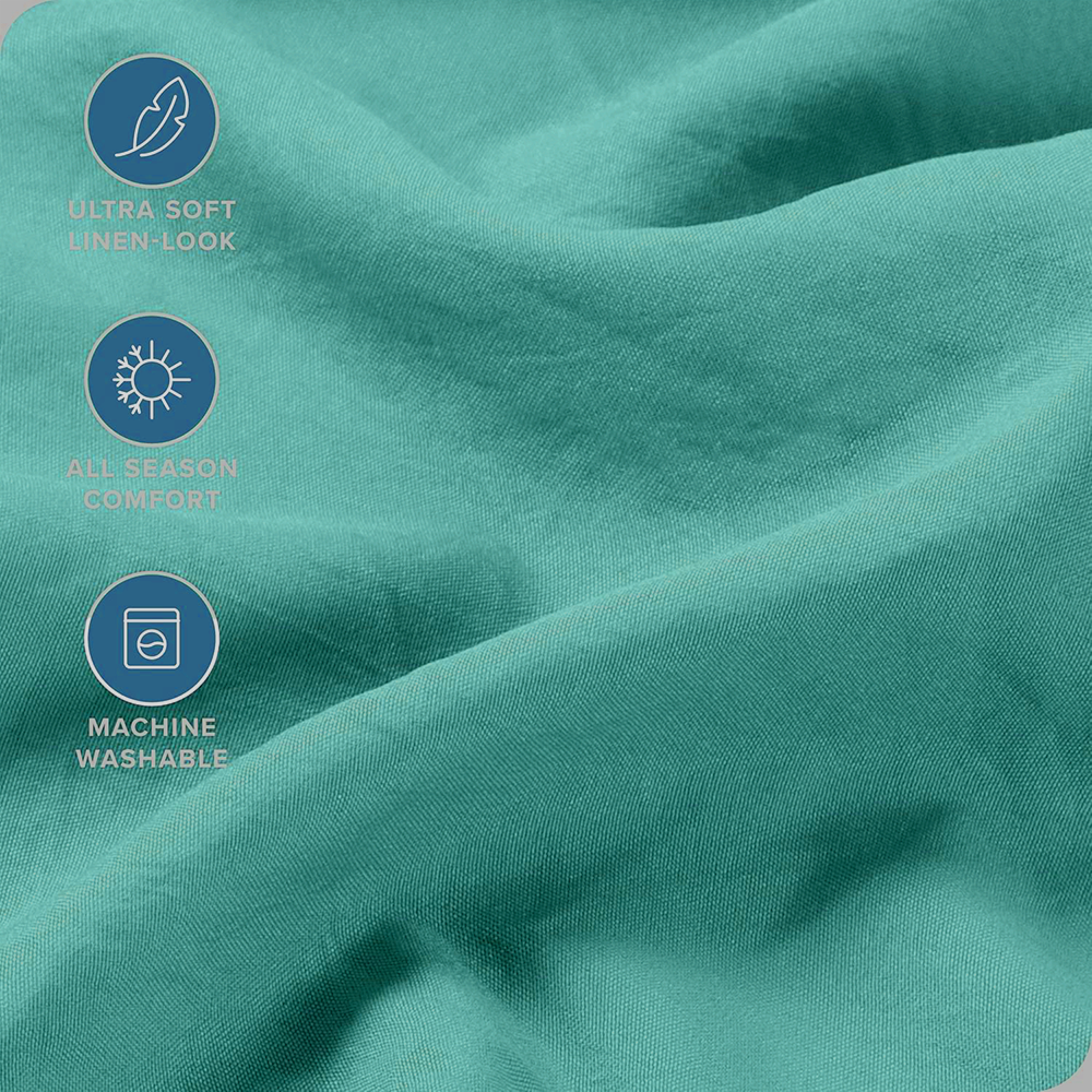 Hotel Quality Fitted Sheet - 1 Piece Fitted Sheet  -Breathable Bedding - Wrinkle, Fade, Stain Resistant- 16inch/40cm Deep Pocket Fitted Bed Sheet-Wrinkle and Fade Resistant,(Biscay blue,King)