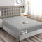 Hotel Quality Fitted Sheet - 1 Piece Fitted Sheet  -Breathable Bedding - Wrinkle, Fade, Stain Resistant- 16inch/40cm Deep Pocket Fitted Bed Sheet-Wrinkle and Fade Resistant,(Silver-gray,King)